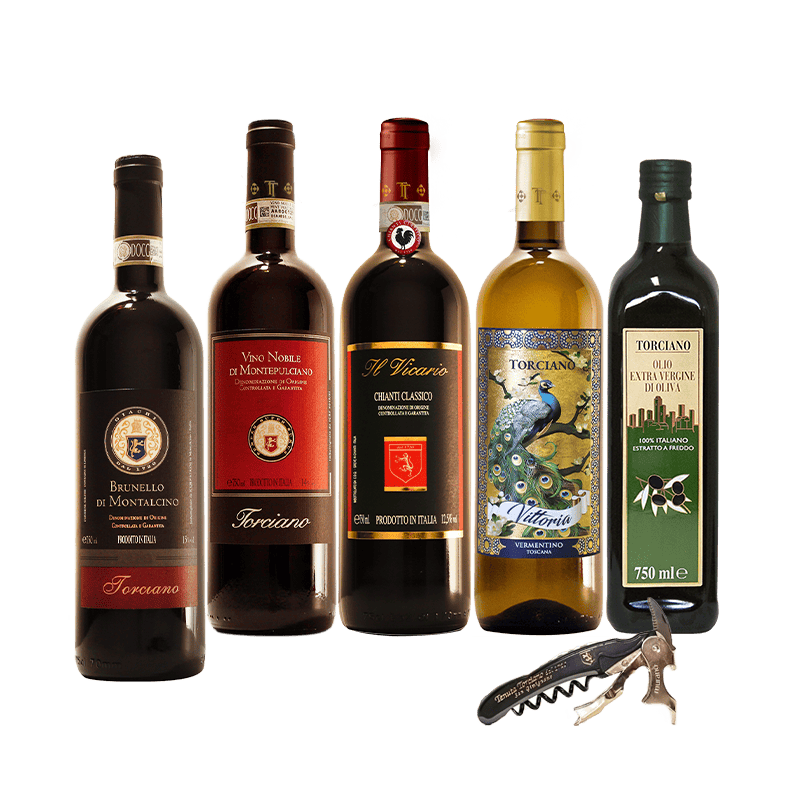 Superb Holiday Gift Set: Tuscan Wines & Oil